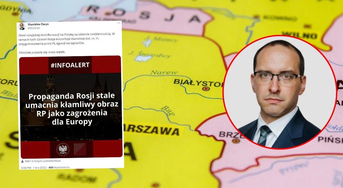 Żaryn pokazał kolejne absurdy rosyjskiej propagandy. Sugerują, że Polska miałaby zaatakować... Litwę