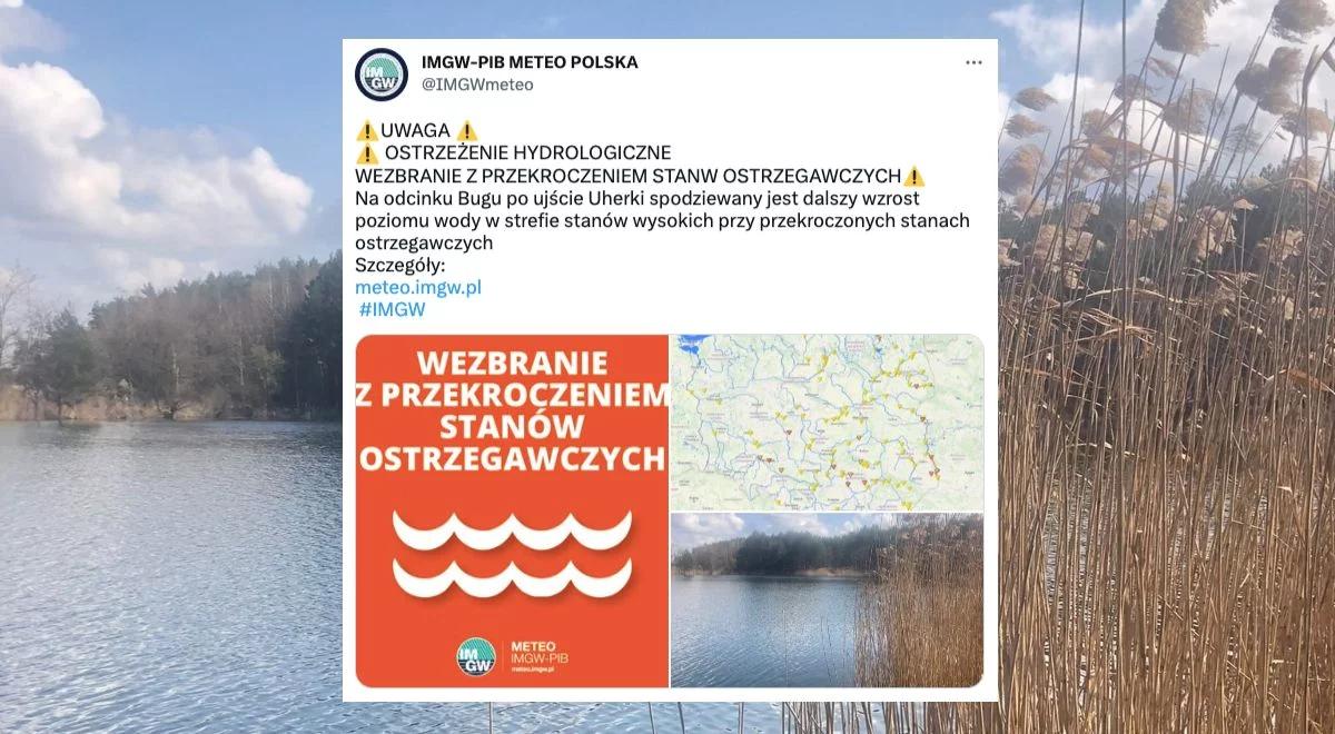 "Spodziewany jest dalszy wzrost poziomu wody". IMGW alarmuje ws. rzeki Bug