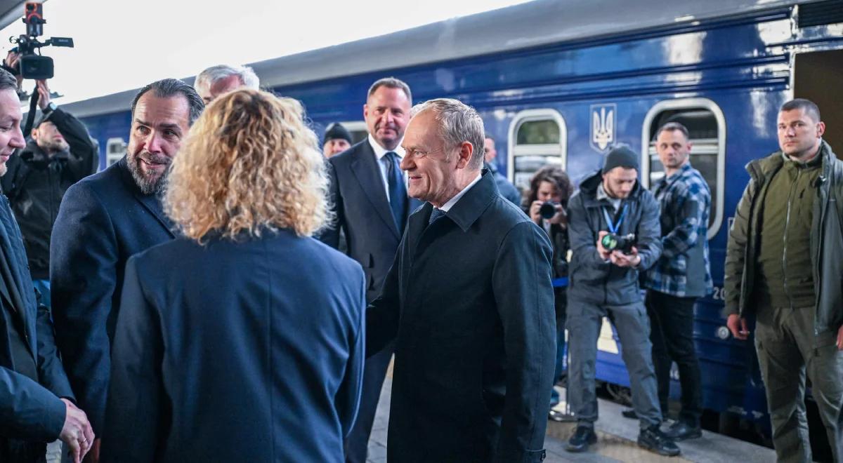 Tusk, Macron, Stramer i Merz. Przywódcy "koalicji chętnych" w Kijowie