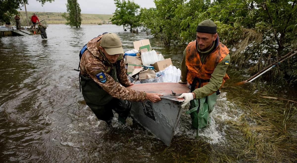 Powódź na Ukrainie. Wciąż zalanych jest 28 miejscowości w obwodzie chersońskim