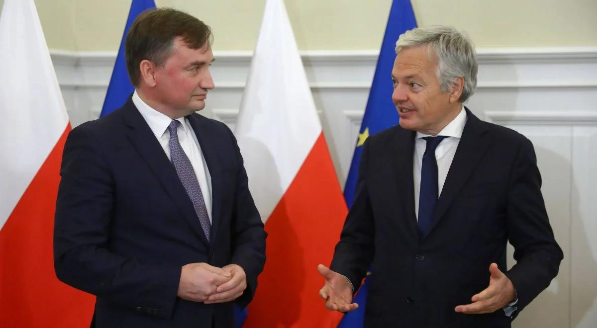 "Nie ma praworządności bez równego traktowania państw". Spotkanie Ziobro z unijnym komisarzem ds. sprawiedliwości