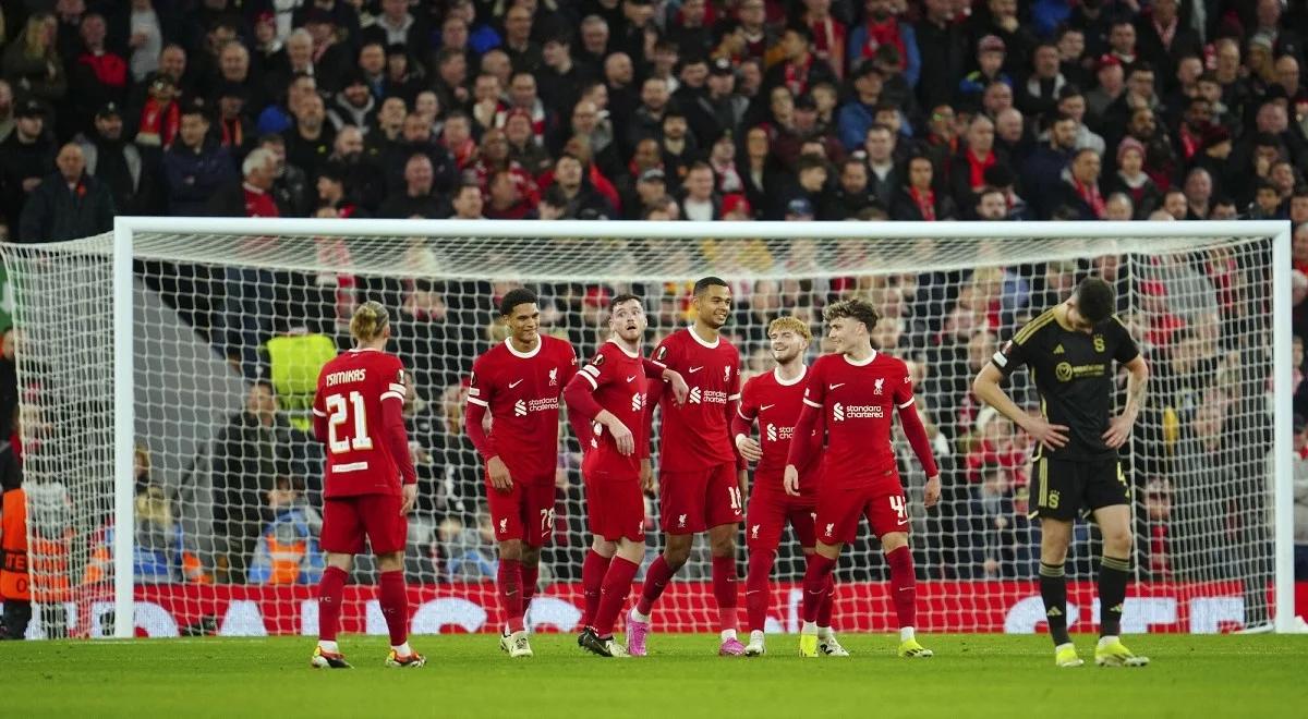Liga Europy. Liverpool nie miał litości dla Sparty. Debiut Mateusza Musiałowskiego! [WIDEO]