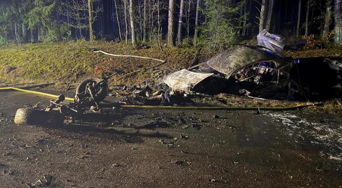 Tragiczny wypadek na Mazowszu. Cztery ofiary czołowego zderzenia