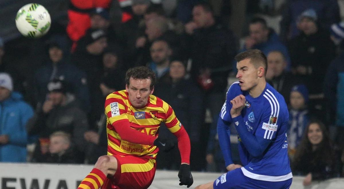 Ekstraklasa: Jagiellonia podniosła się w Chorzowie po laniu od Legii