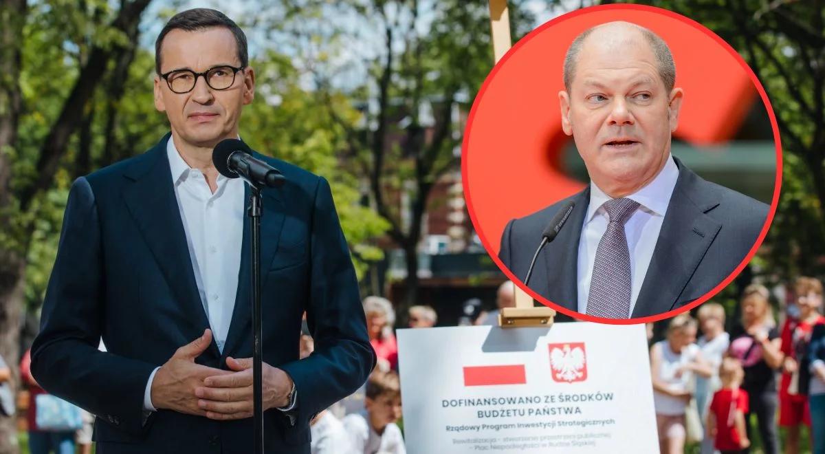 "Niech pan się nie wtrąca w polskie sprawy". Premier Morawiecki zareagował na wypowiedź Scholza