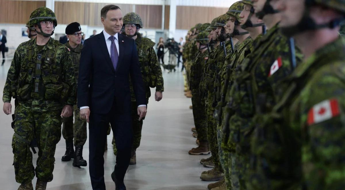 Prezydent Andrzej Duda zaprasza kanadyjskie wojsko do Polski. "Kanada zawsze była przyjazna Polsce"