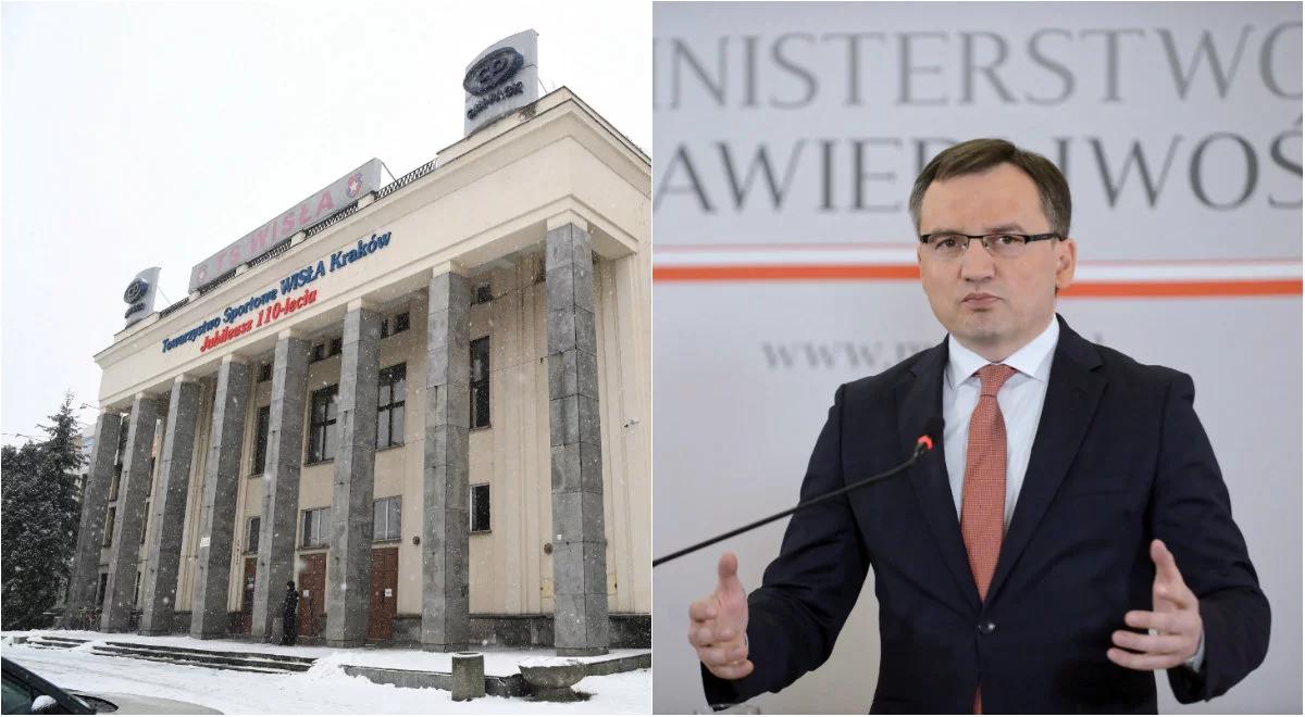 Zbigniew Ziobro o Wiśle Kraków: prokuratura działa, gdy jest oczywiste podejrzenie popełnienia przestępstwa