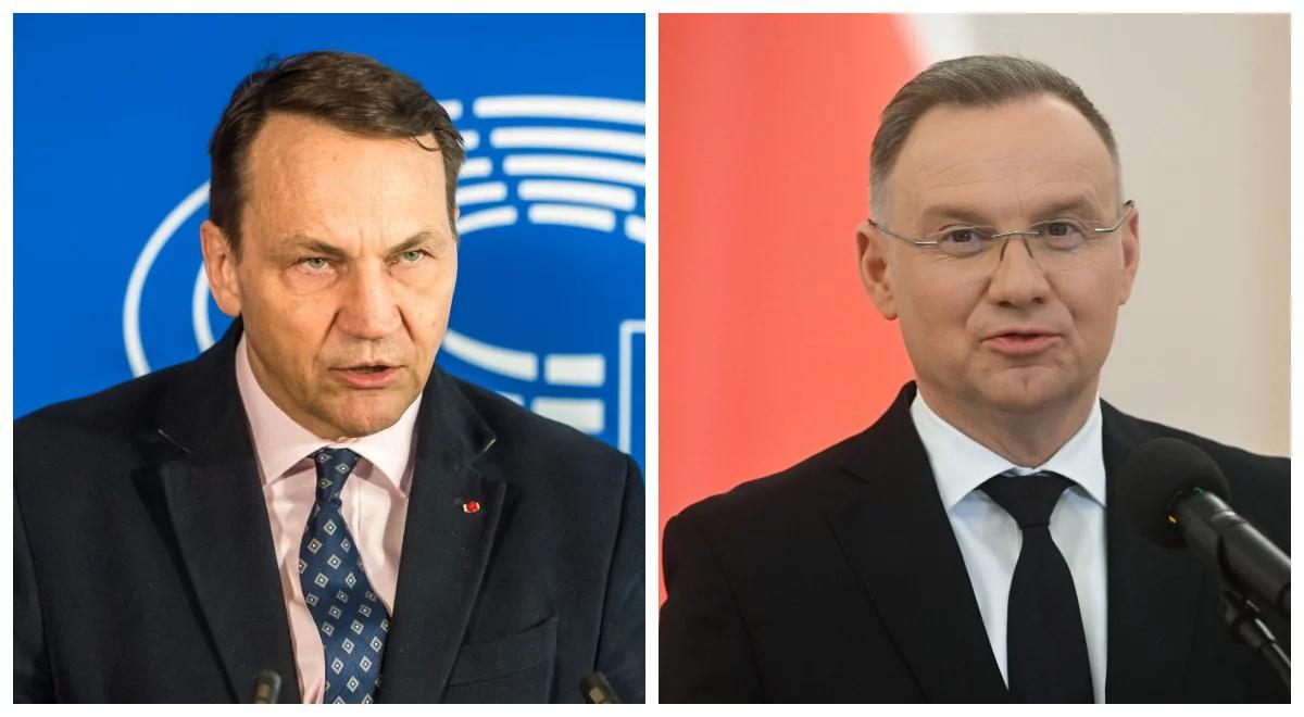 Sikorski zareagował na słowa Dudy. "To utrudnia pracę"