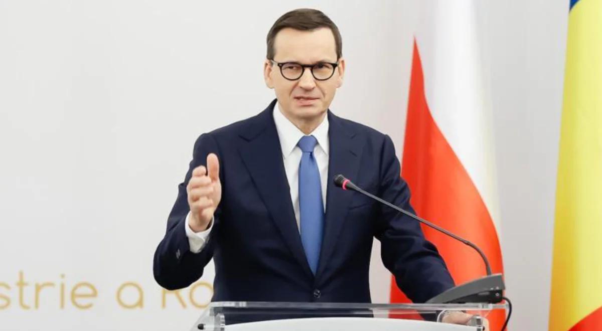 Premier Morawiecki w Bukareszcie: wraz z agresją Rosji na Ukrainę rośnie rola naszego regionu