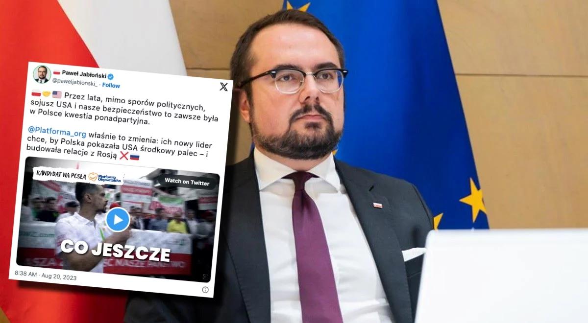 "To zawsze była w Polsce kwestia ponadpartyjna". Wiceszef MSZ o sojuszu z USA