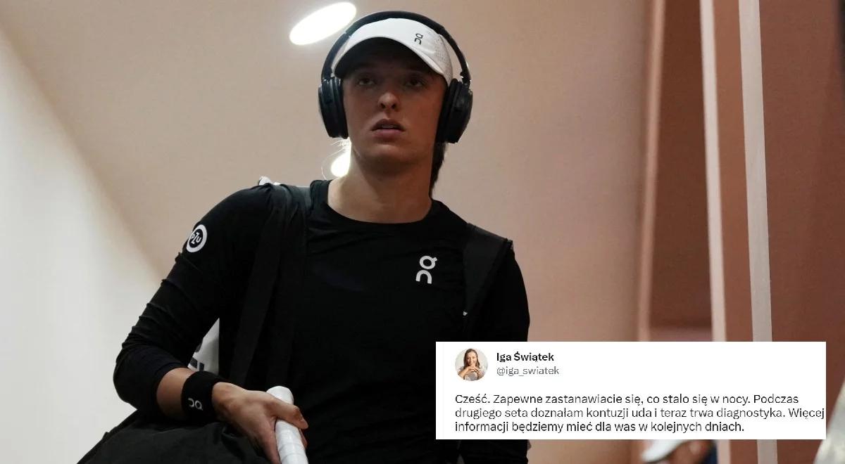 WTA Rzym: Iga Świątek kontuzjowana. Polka przekazała najświeższe informacje 