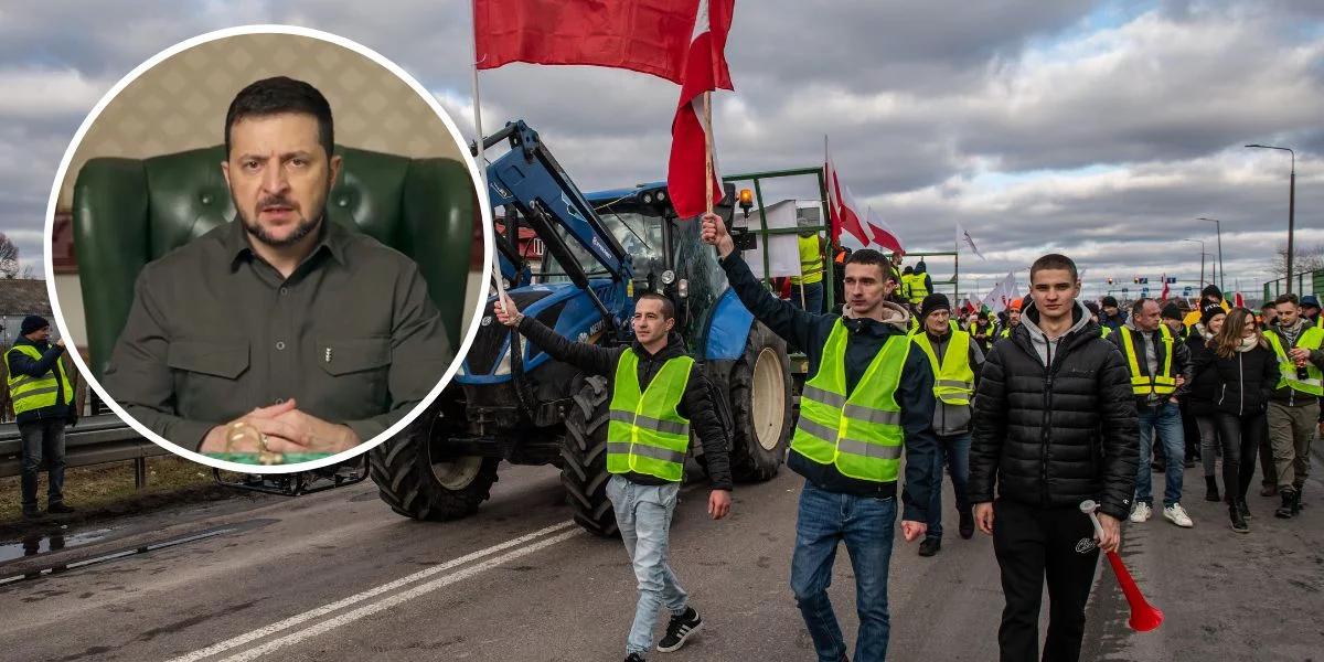 "Erozja solidarności". Zełenski zabrał głos ws. sytuacji na granicy polsko-ukraińskiej