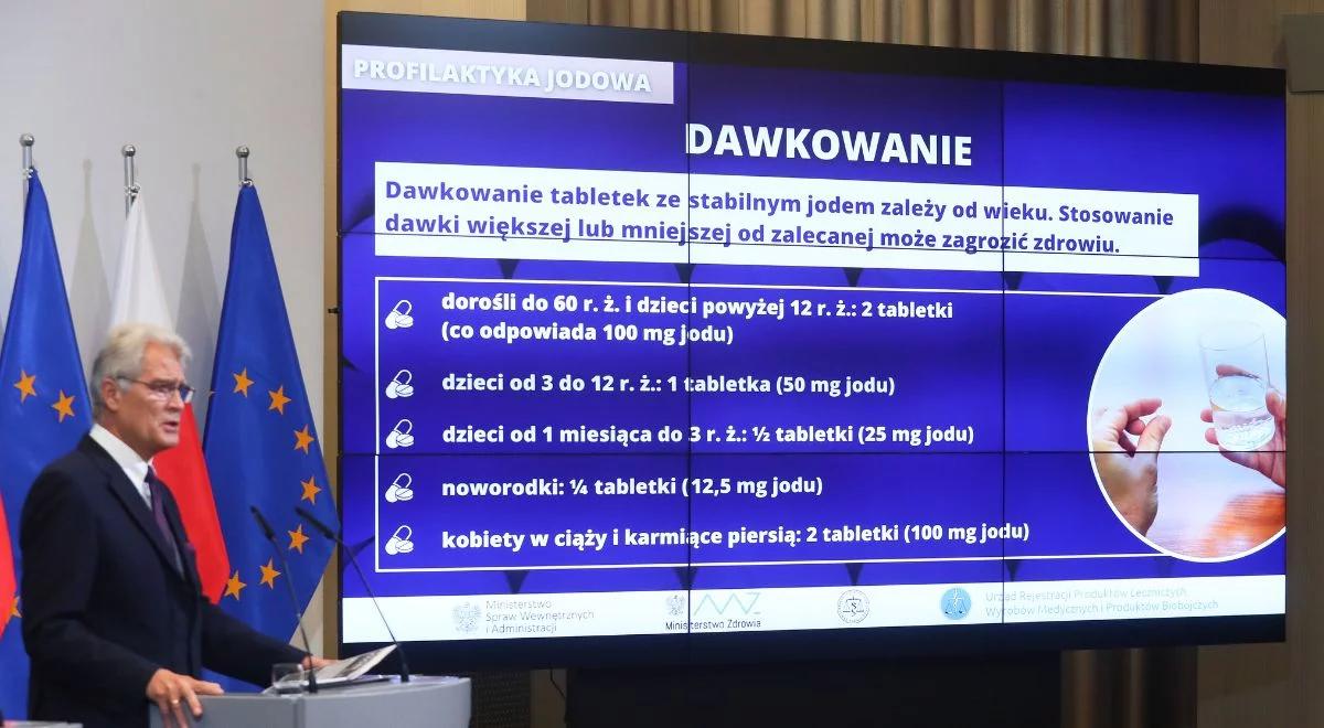 "Profilaktyka jodowa". MSWiA informuje, co zrobić w sytuacji awarii elektrowni jądrowej