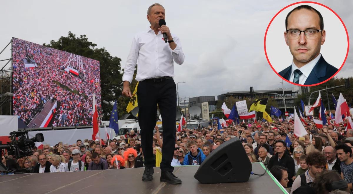 Żaryn: Tusk sugeruje fałszowanie wyborów. "Manipulacja ludźmi by uznali je tylko, gdy będą pomyślne dla opozycji"