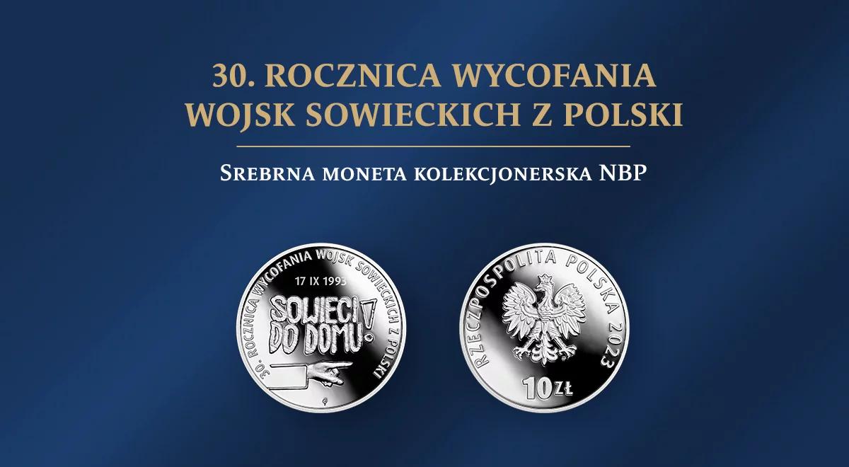 "30. rocznica wycofania wojsk sowieckich z Polski" upamiętniona emisją srebrnej monety kolekcjonerskiej NBP