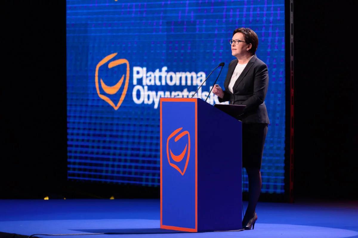 "Polska przyszłości". Premier Kopacz przedstawiła na konwencji nowy program PO