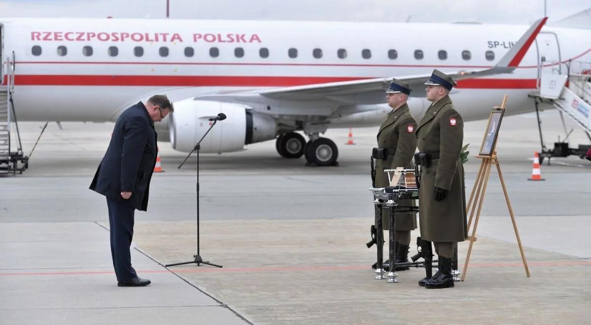 Urna z prochami Pierwszej Damy II RP w Polsce. "Dziękujemy Ci, że możemy żyć w wolnym kraju"