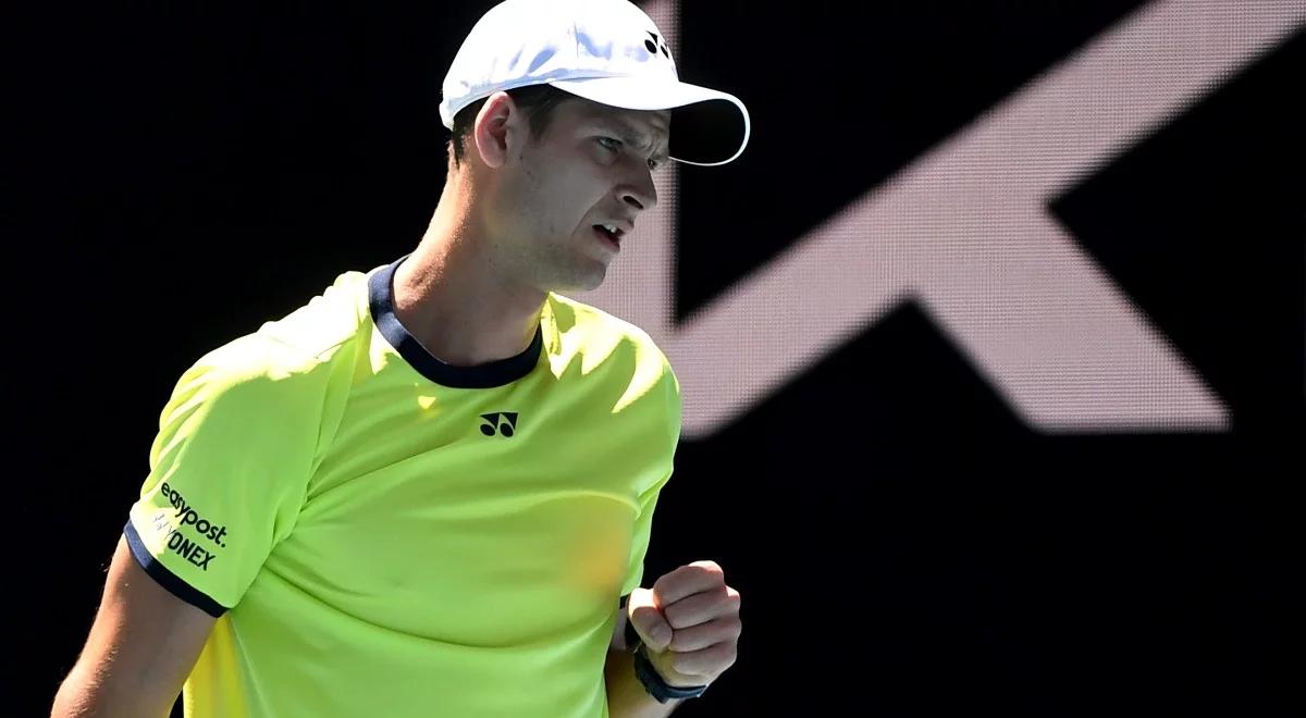 Australian Open: Hubert Hurkacz o czterosetowym boju z Gierasimowem. "Było trochę emocji"