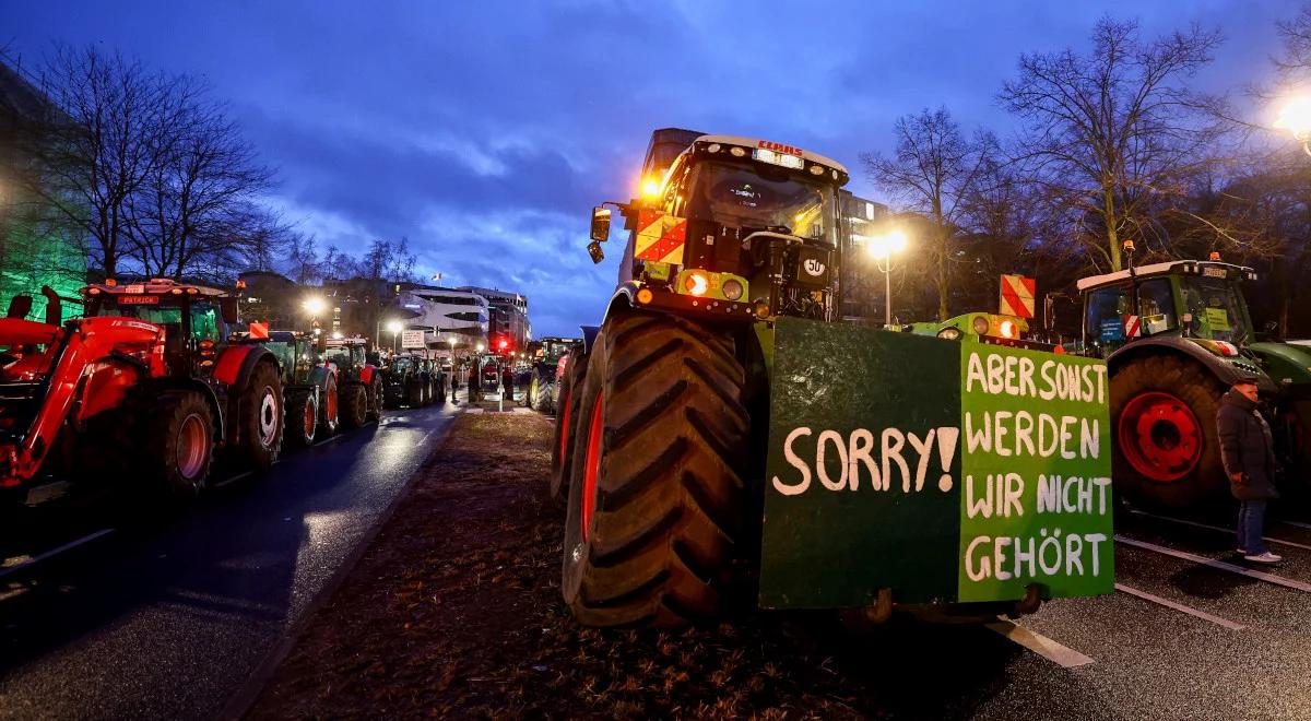 Protesty rolników w Niemczech. "Ekstremiści chcą zatruć demokratyczną debatę"