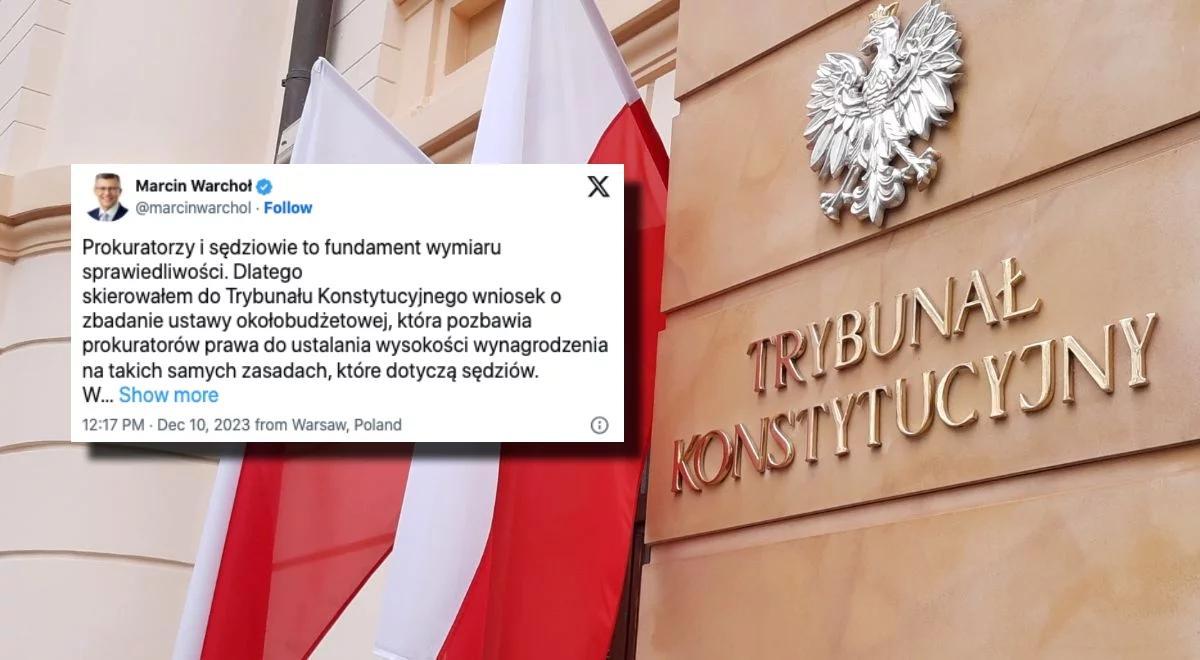 Minister Warchoł skierował wniosek do TK. Chodzi o wynagrodzenia dla prokuratorów