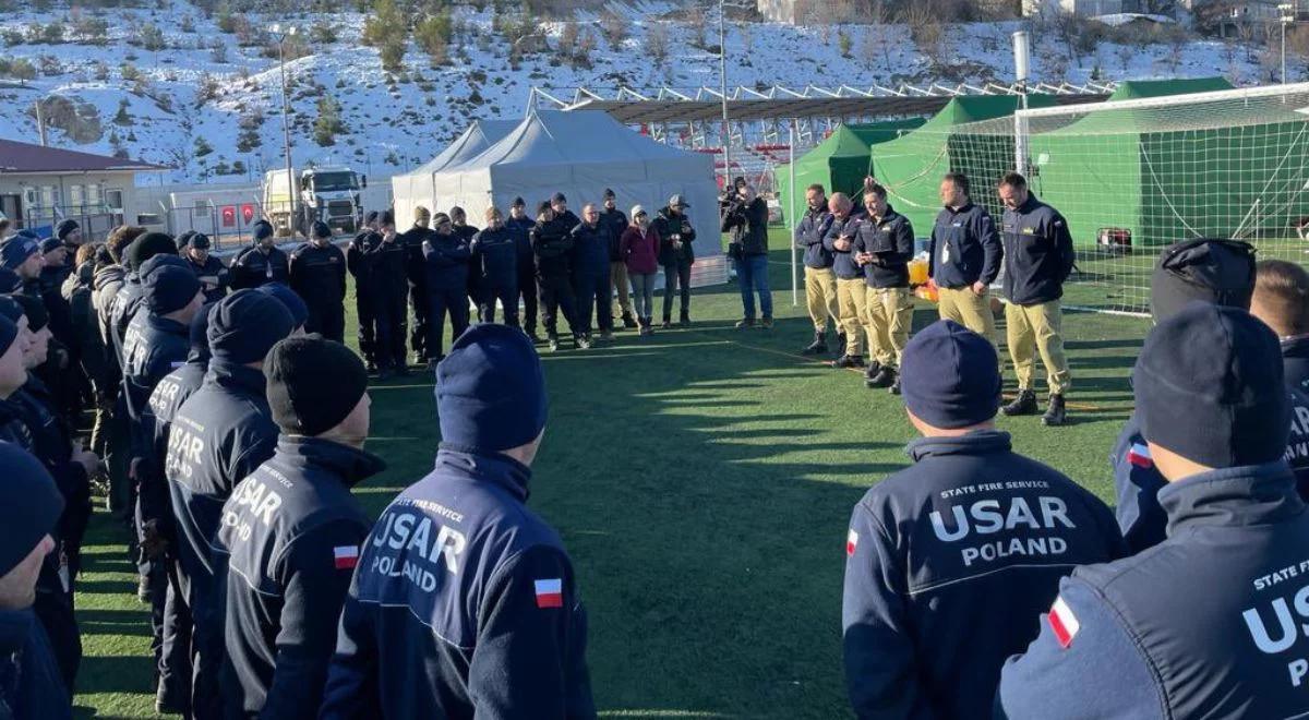 Komendant główny PSP do polskich ratowników: duma i radość, bo wracacie z Turcji bezpieczni i w pełnym składzie