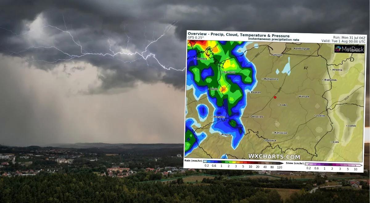 Pogoda nie rozpieści, z zachodu nadejdą burze i deszcz. Najnowsze prognozy