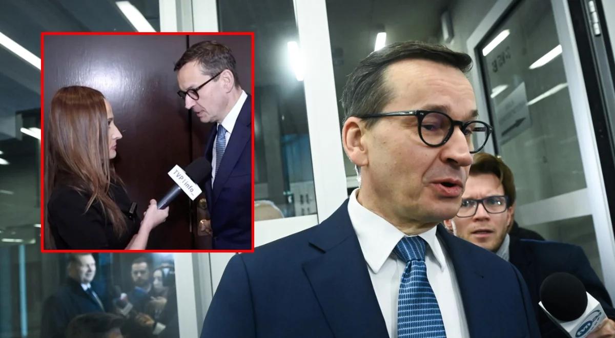 Nerwowa reakcja Morawieckiego na pytanie dziennikarki TVP. "Będzie proces"