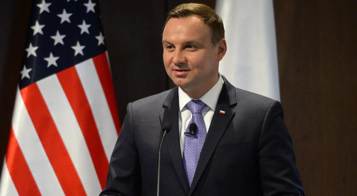 Andrzej Duda: liczę, że innowacje będą ważnym filarem współpracy Polski i USA