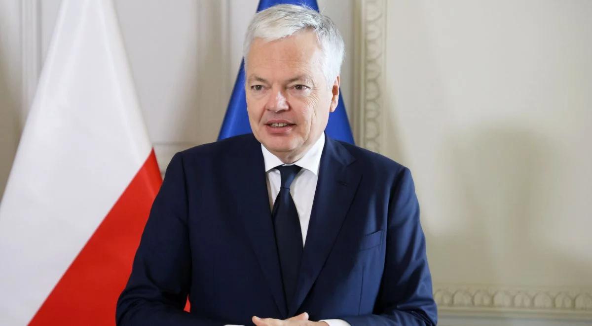 "To prawdziwy postęp". Komisarz Reynders chwali Polskę. Chodzi o Prokuraturę Europejską