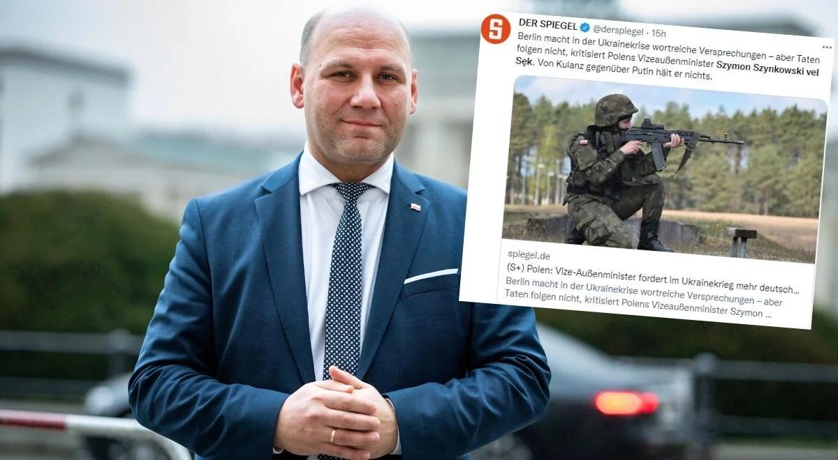 Szynkowski vel Sęk dla tygodnika "Spiegel": chcemy więcej działań od Niemiec, a nie pustych obietnic