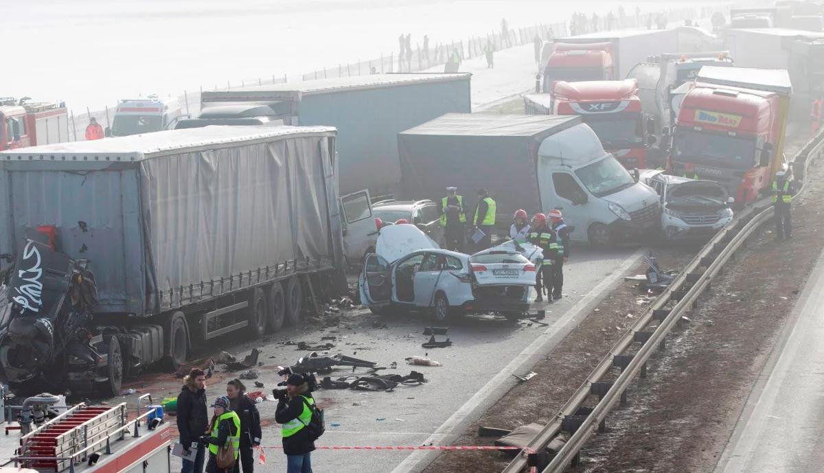 Autostrada A1 po karambolach. Jest prokuratorskie śledztwo