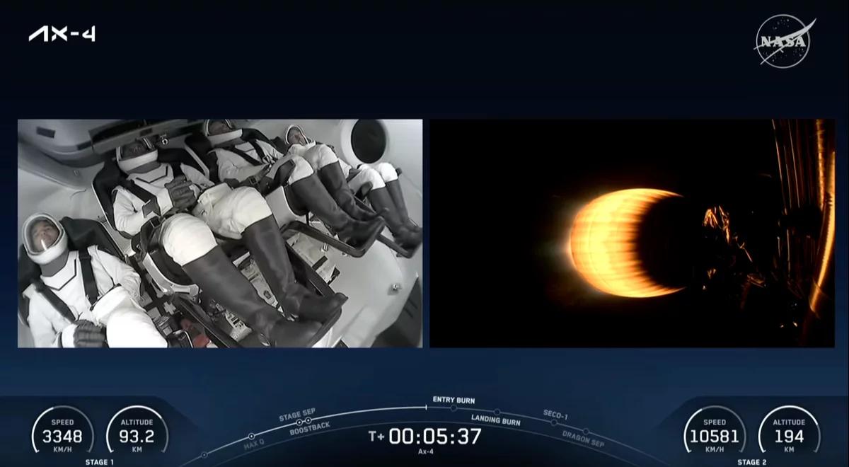 Sławosz Uznański-Wiśniewski leci w kosmos na żywo. Transmisja startu rakiety Falcon 9