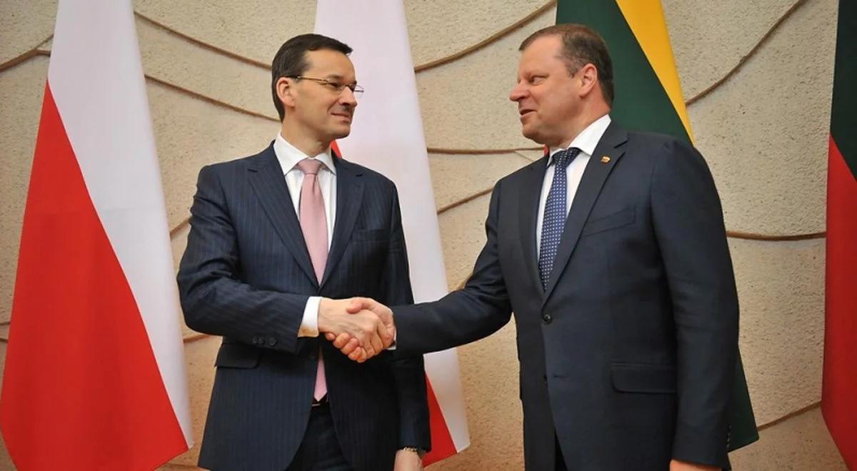 Premier Morawiecki na Litwie: Oba kraje mają wspólne interesy w Brukseli 