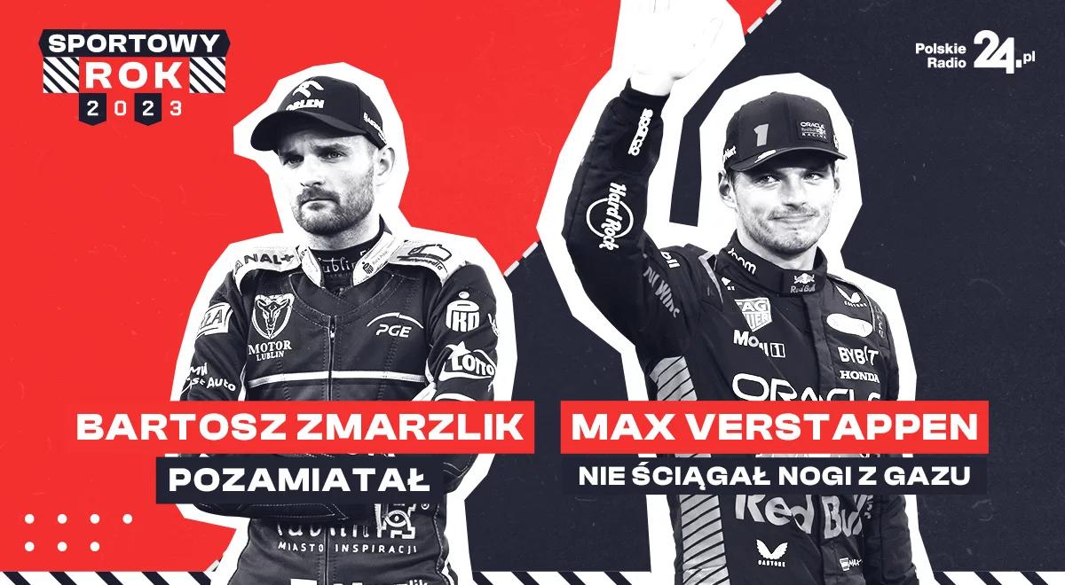 Sport w 2023. Bartosz Zmarzlik pozamiatał, Max Verstappen nie ściągał nogi z gazu  	 