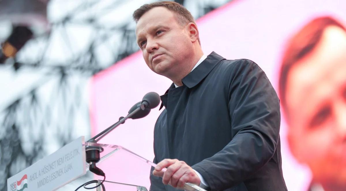 Andrzej Duda w Budapeszcie: nigdy was nie opuścimy 