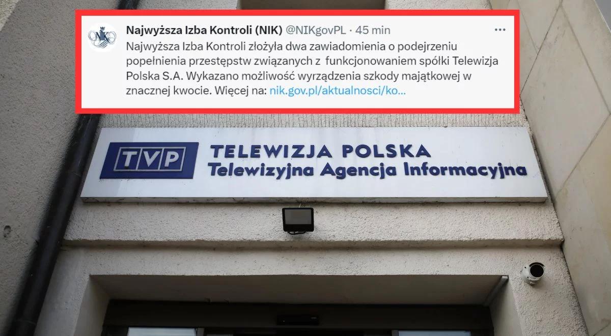 NIK składa zawiadomienie do prokuratury ws. TVP