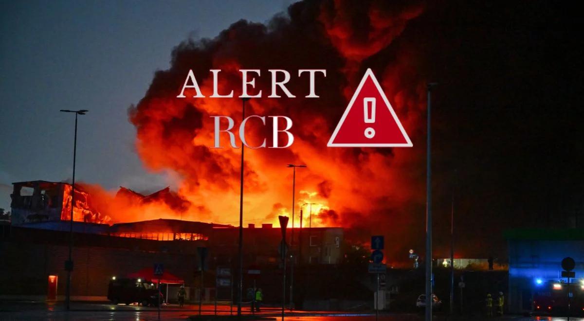 Ogromny pożar w Mińsku Mazowieckim. Alert RCB. "Nie otwieraj okien"