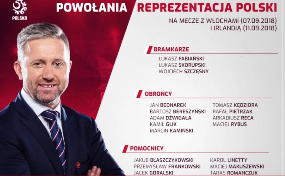 Selekcjoner Jerzy Brzęczek podał kadrę na mecz z Włochami i Irlandią. Grosicki bez powołania  