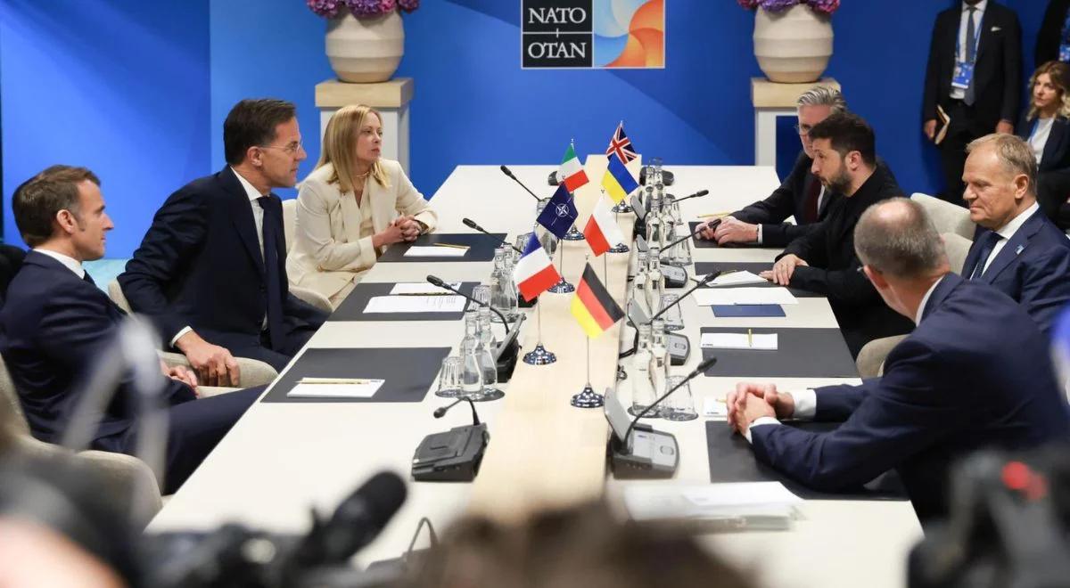 Europejska "wielka piątka" w Hadze. Był też Zełenski i Rutte