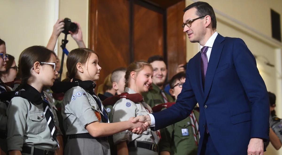 Premier: podziwiam harcerzy za bezinteresowną służbę