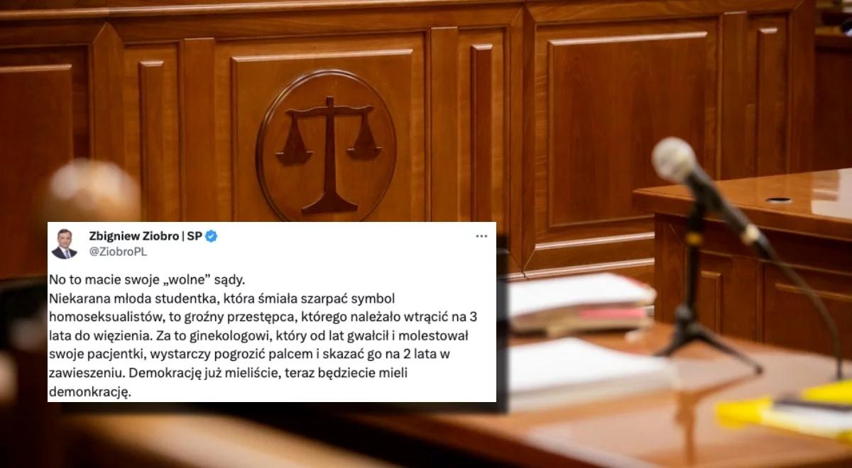 "Macie swoje wolne sądy". Zbigniew Ziobro o sprawie ginekologa z Wrocławia