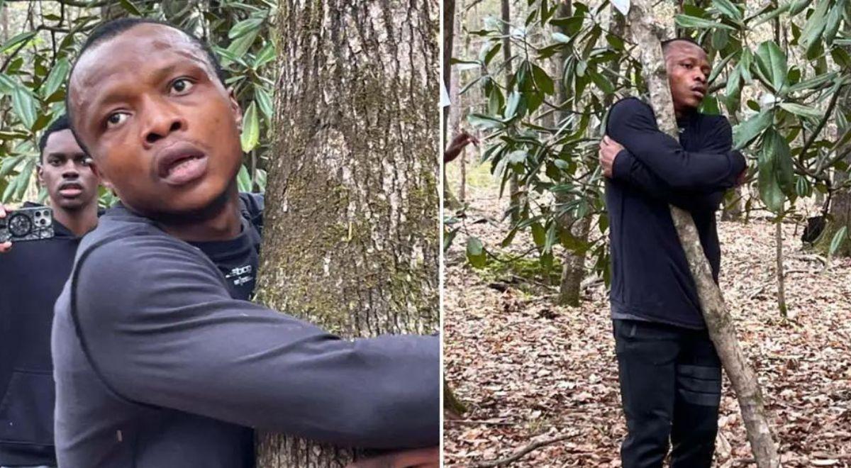 Aktywista z Ghany pobił rekord Guinnessa. Chodzi o... przytulanie drzew
