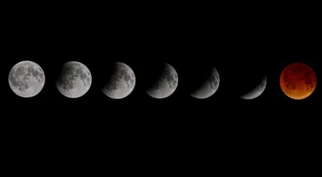 Spektakularne, całkowite zaćmienie Księżyca [foto, wideo]