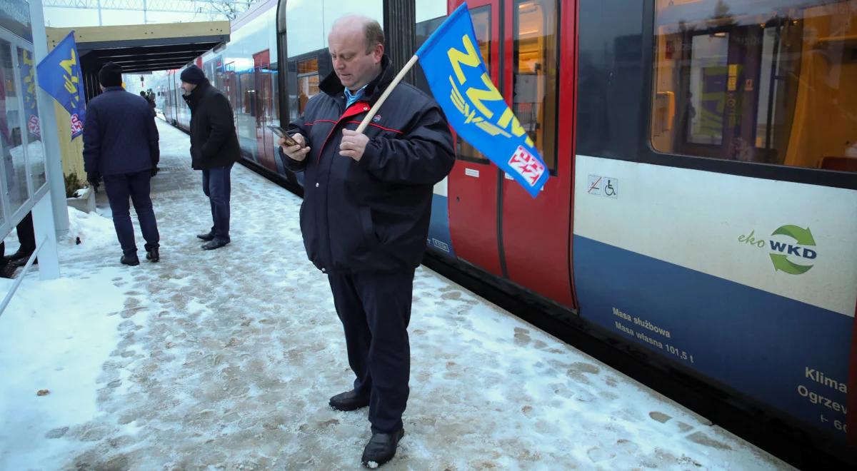 Związkowcy odrzucili propozycję. W poniedziałek kolejny dzień strajku Warszawskiej Kolei Dojazdowej