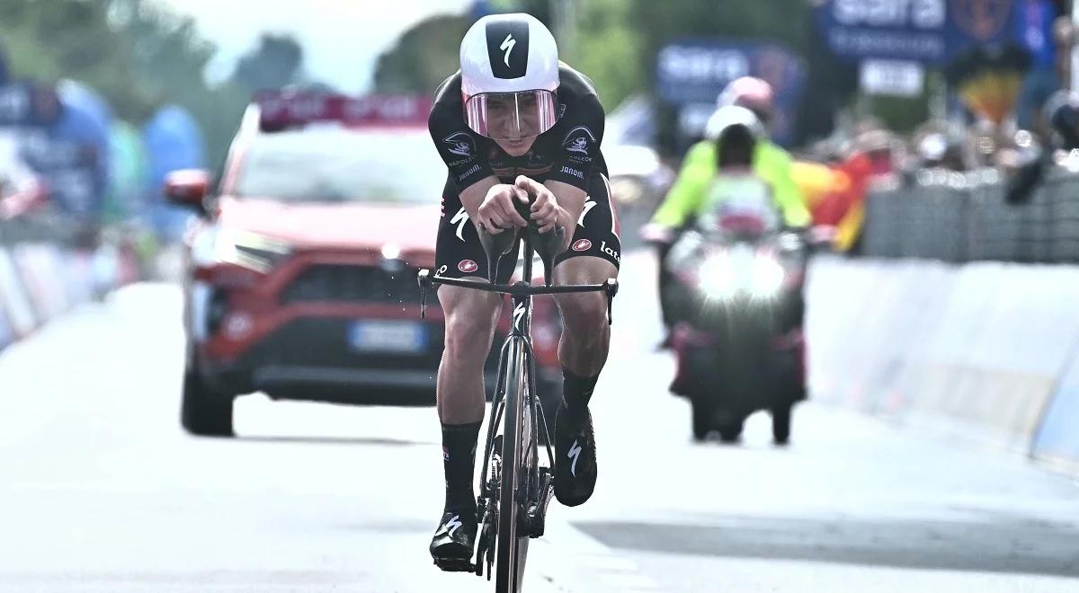 Giro d'Italia: Remco Evenepoel wygrywa czasówkę. Belg wraca na pozycję lidera