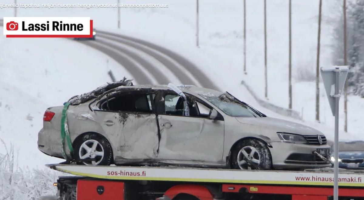 Tragiczny wypadek w Finlandii. Auto wpadło do rzeki, nie żyją cztery osoby