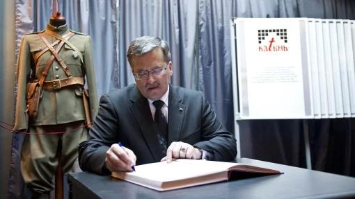 Prezydent: Dmitrij Miedwiediew mówił o rehabilitacji ofiar Katynia