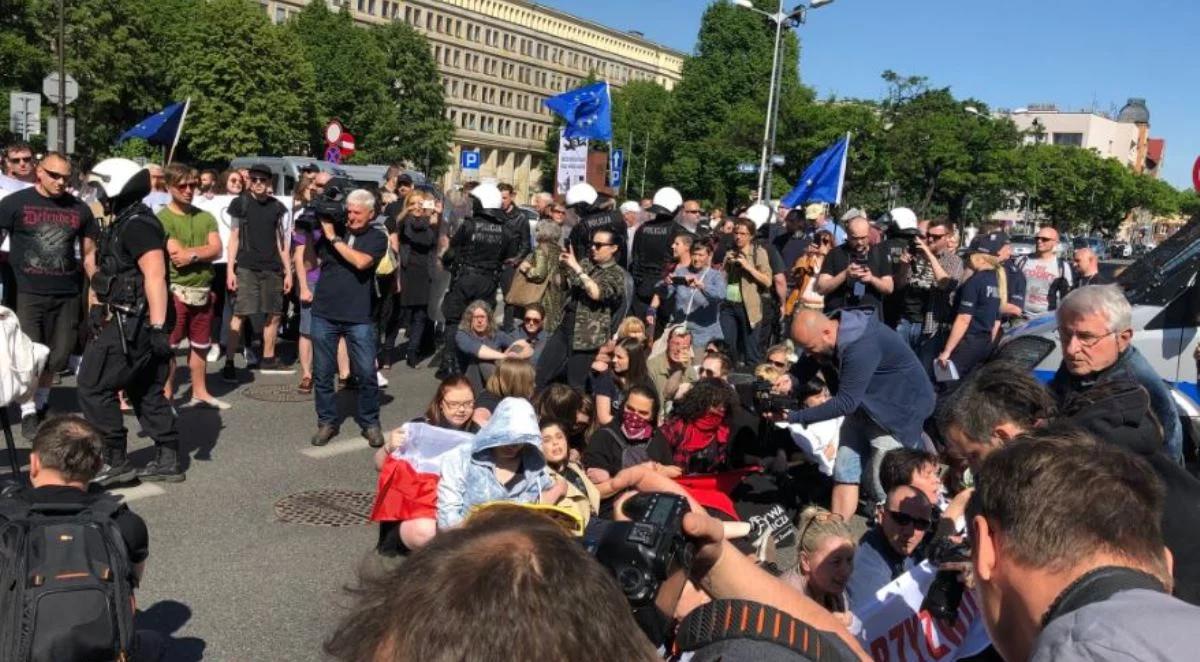 Katowice: rozwiązano demonstrację środowisk narodowych