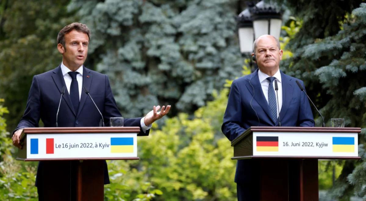 Scholz i Macron w Kijowie. "Welt": za kulisami naciskają na Ukrainę, by poszła na ustępstwa wobec Moskwy
