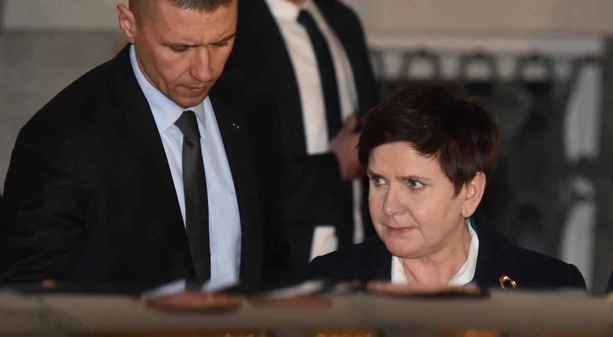 Premier Beata Szydło złożyła zeznania ws. wypadku kolumny rządowej w Oświęcimiu